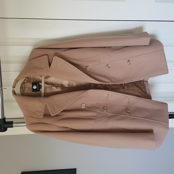 Jessica winter wool coat on camel color - Picture 6 of 9